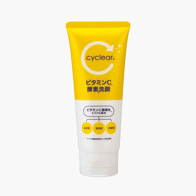Cyclear - Sữa Rửa Mặt Tạo Bọt Sạch Sâu, Sáng Mịn Da Vitamin C Enzyme (130g)