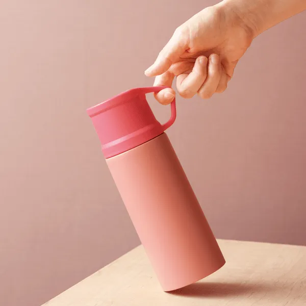 Japan - Bình Giữ Nhiệt Cao Cấp Kèm Cốc Yoshiyama 350ml