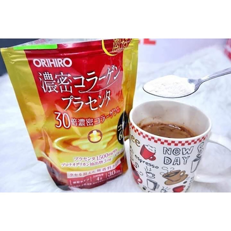 Orihiro - Bột Collagen Placenta 60000mg Nhau Thai Heo (120g)