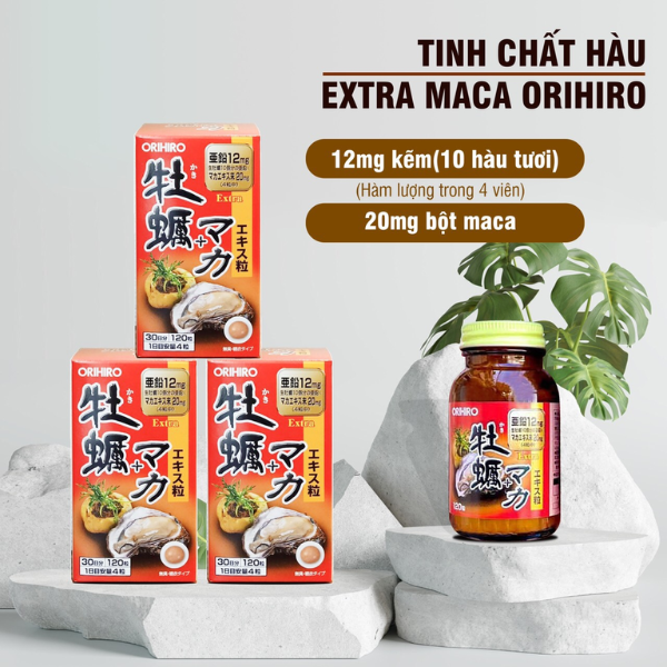 Orihiro - Liệu Trình 3 Hộp Viên Uống Hàu Tươi Orihiro Tăng Cường Sinh Lực