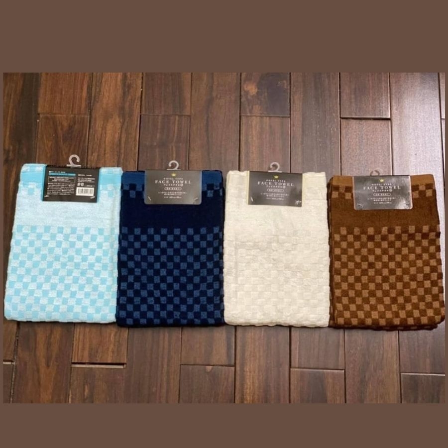 Set 2 Khăn Mặt Olympic 100% Cotton Siêu Thấm Hút (Size 34x80cm) Cao Cấp Olympic Từ Nhật Bản