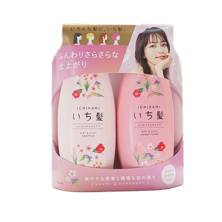 Ichikami - Dầu Gội Dầu Xả Màu Hồng, Màu Cam, Đen Trắng (480ml)