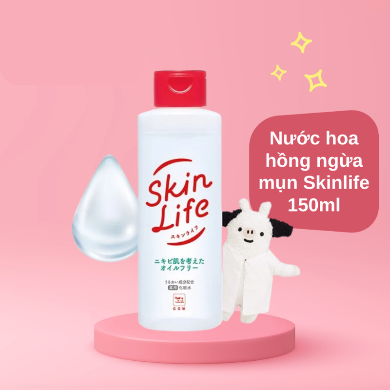 Nước hoa hồng ngăn ngừa mụn Skin Life 150ml