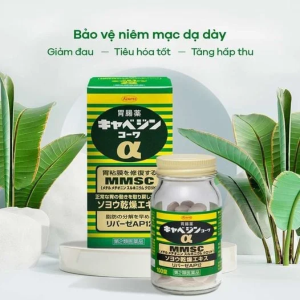 KOWA_VIÊN HỖ TRỢ TRỊ ĐAU DẠ DÀY MMSC KOWA 300 VIÊN