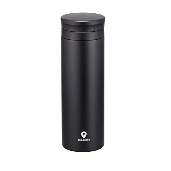 Coco Café - Bình Giữ Nhiệt Nắp Bật, Siêu Nhẹ Cao Cấp 500ml (Màu Đen)
