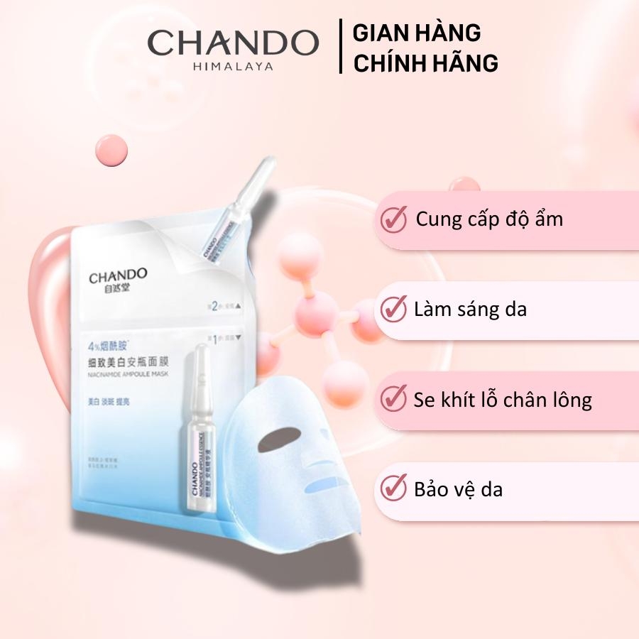 Chando Himalaya - Mặt Nạ Ống 2 Bước Niacinamide Làm Sạch Da Và Nuôi Dưỡng Da
