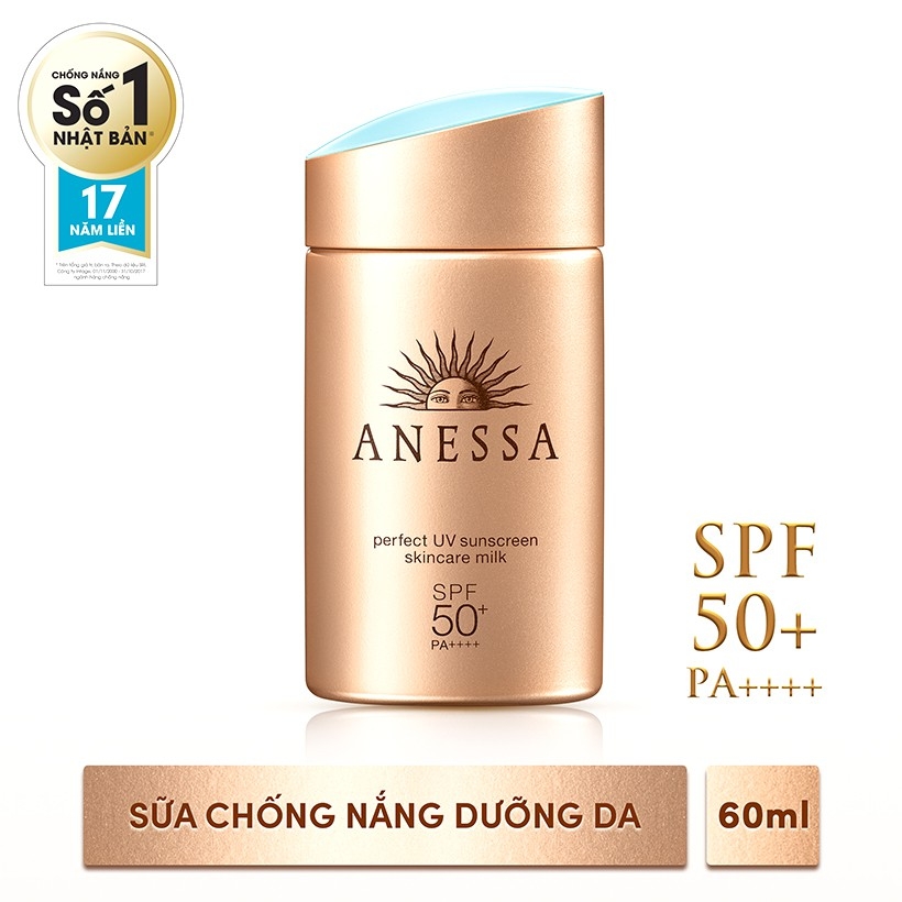 Sữa chống nắng bảo vệ hoàn hảo Anessa 60ml - Hàng Nhật nội địa