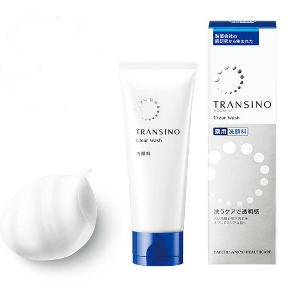Sữa rữa mặt hỗ trợ trị nám Transino Clear Wash Nhật Bản 100g - Hàng Nhật nội địa