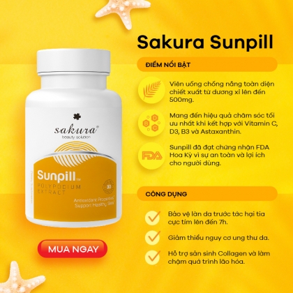 Sakura Beauty - Viên Uống Chống Nắng Sinh Học Toàn Thân Sakura Sunpill