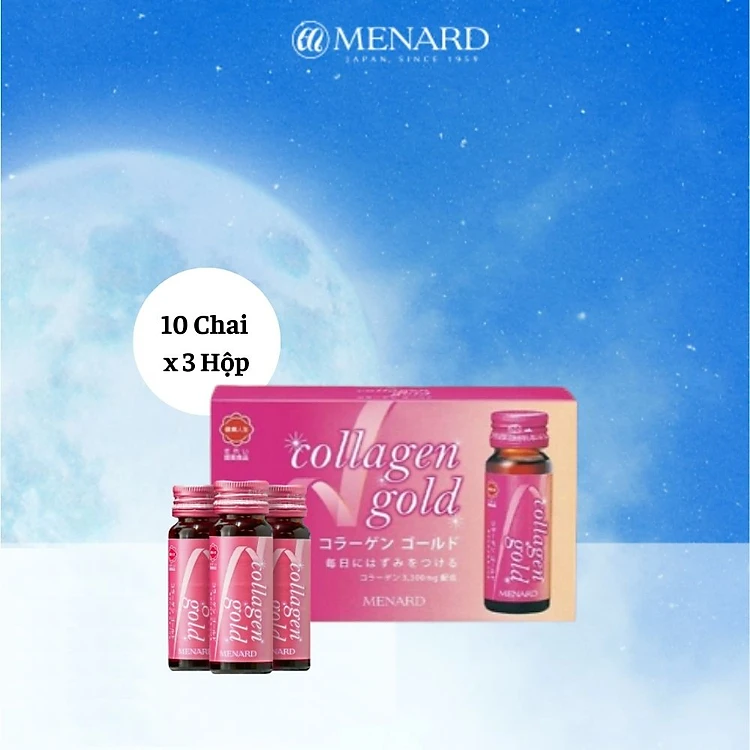 (Mua 3 Tặng 4) Menard Gold - Mua Combo 3 Hộp Collagen Nội Sinh Tặng 3 Hộp Collagen Và 1 Hộp Viên Uống Bổ Mắt
