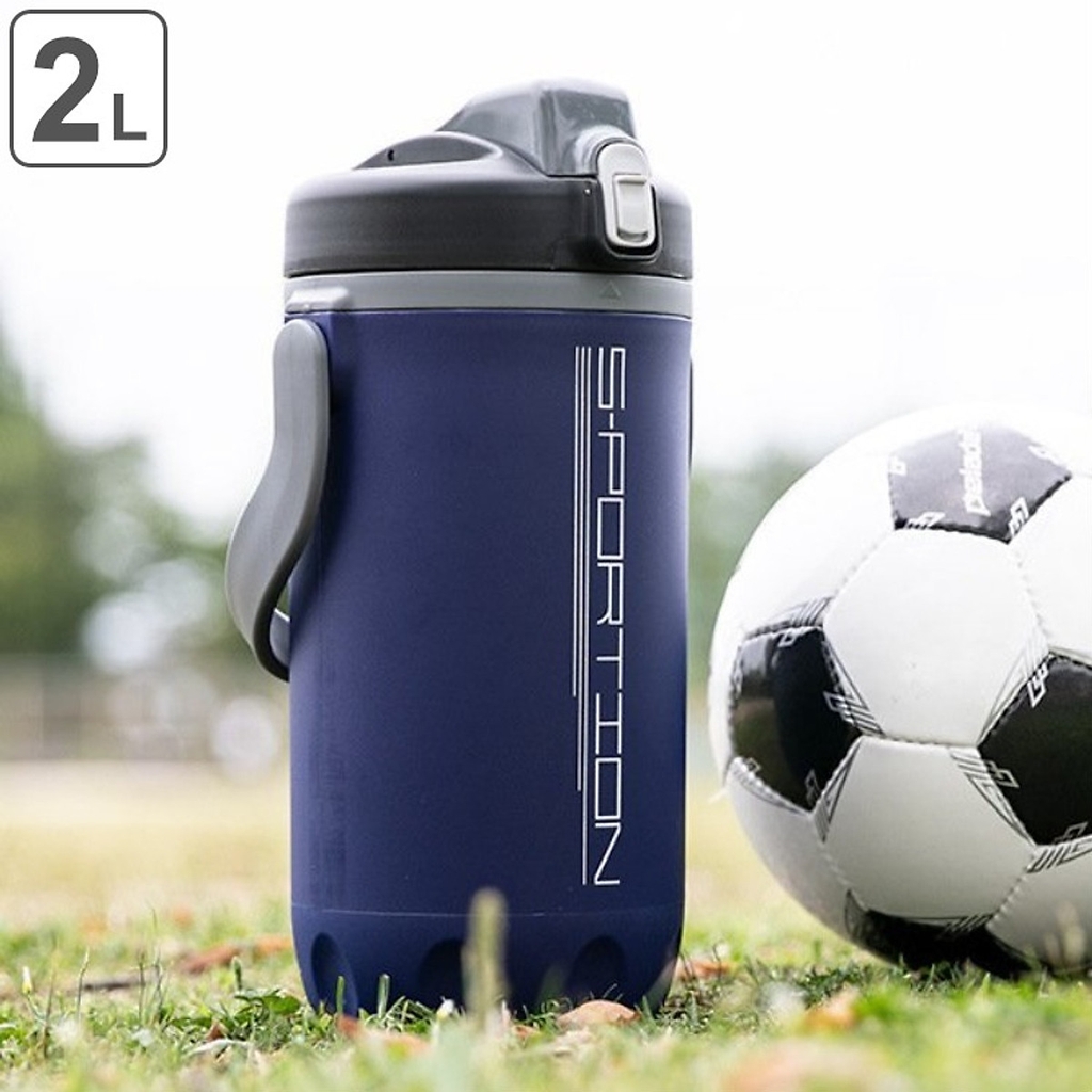 Pearl Metal - Bình Nước Thể Thao 2L Giữ Lạnh, Nắp Bật Sportion