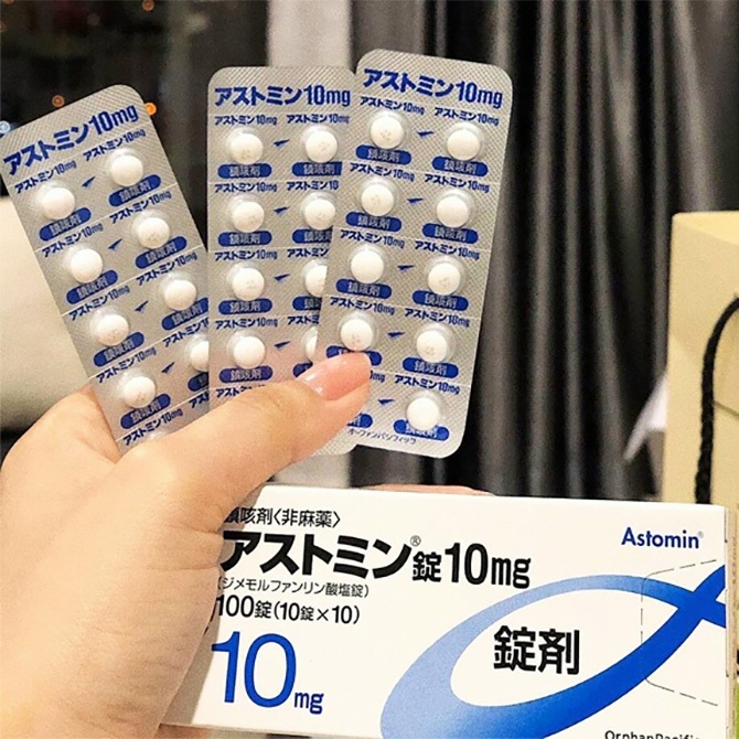 Astomin - Viên Uống Trị Ho Astomin 10mg Hộp 100 Viên
