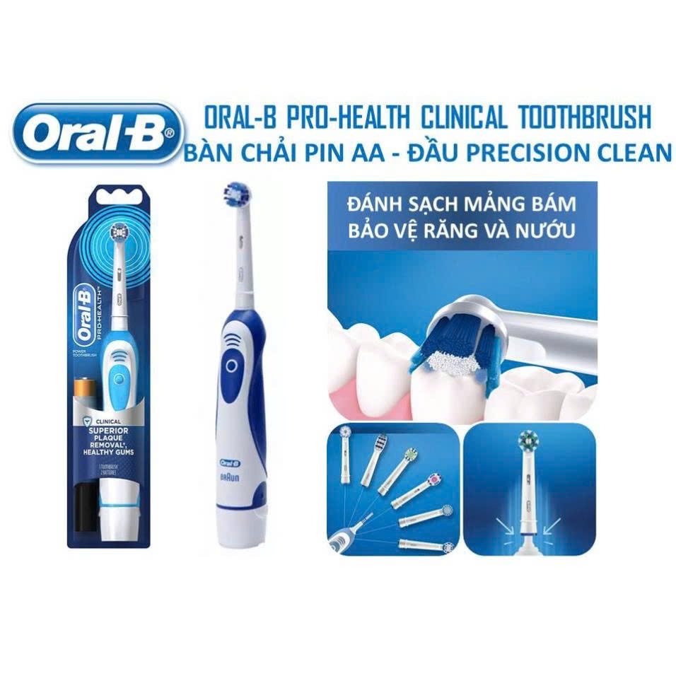 Oral-B - Bàn Chải Điện Oral-B Braun Chạy Pin AA Pro Health Nhật Bản