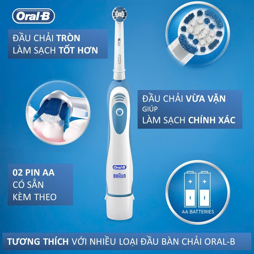 Oral-B - Bàn Chải Điện Oral-B Braun Chạy Pin AA Pro Health Nhật Bản