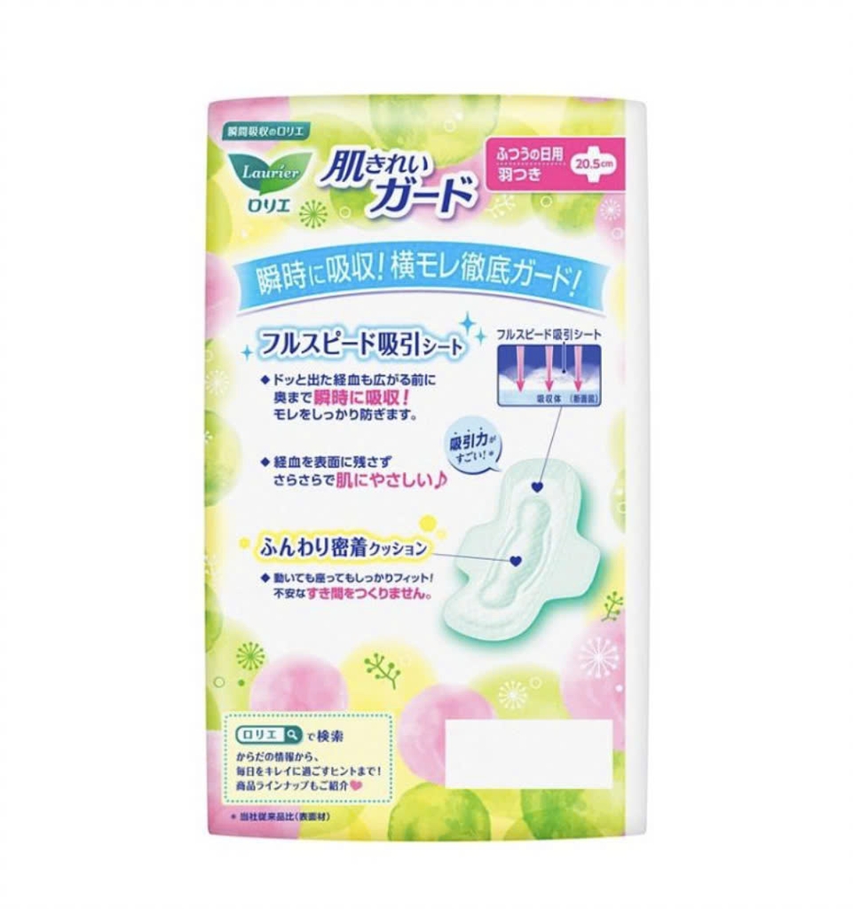KAO - Set 2 Gói Băng Vệ Sinh Ban Ngày Có Cánh Laurier 20,5cm (20 Miếng x 2)