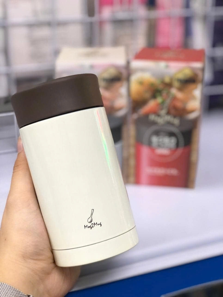 Mug - Bình Giữ Nhiệt Cỡ Nhỏ 250ml Mog2Mug (Màu Trắng)