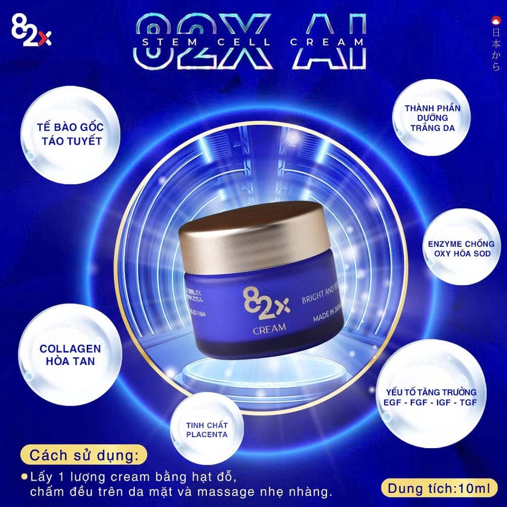 82X - Bộ Đôi Serum & Kem Dưỡng Tế Bào Gốc 82X AI Stem Cell