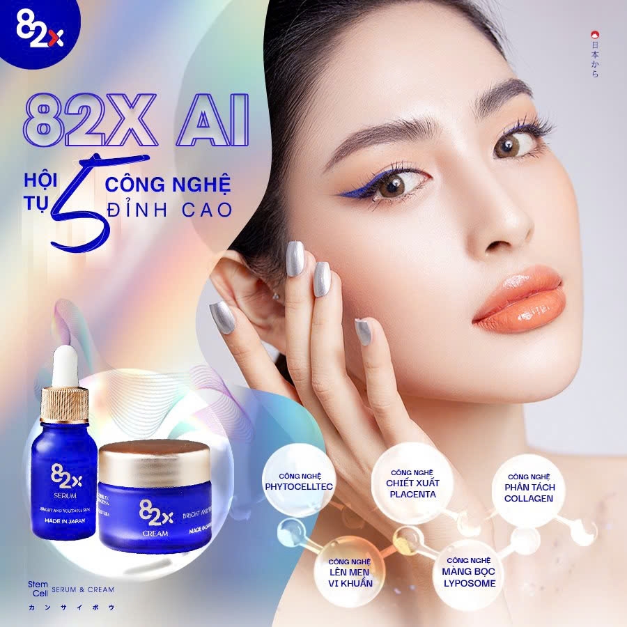 82X - Bộ Đôi Serum & Kem Dưỡng Tế Bào Gốc 82X AI Stem Cell