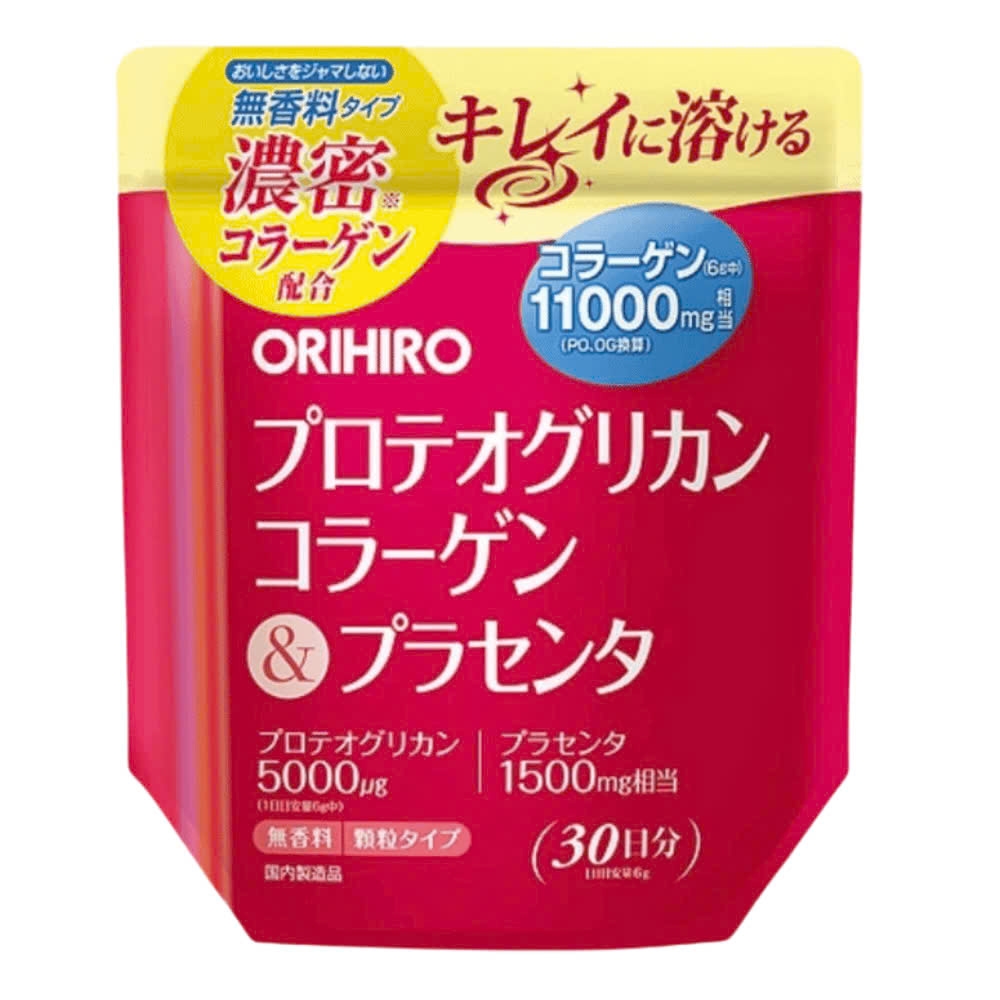 Orihiro - Bột Collagen Proteoglycan Nhau Thai Heo 11000mg Orihiro 180g (30 Ngày)