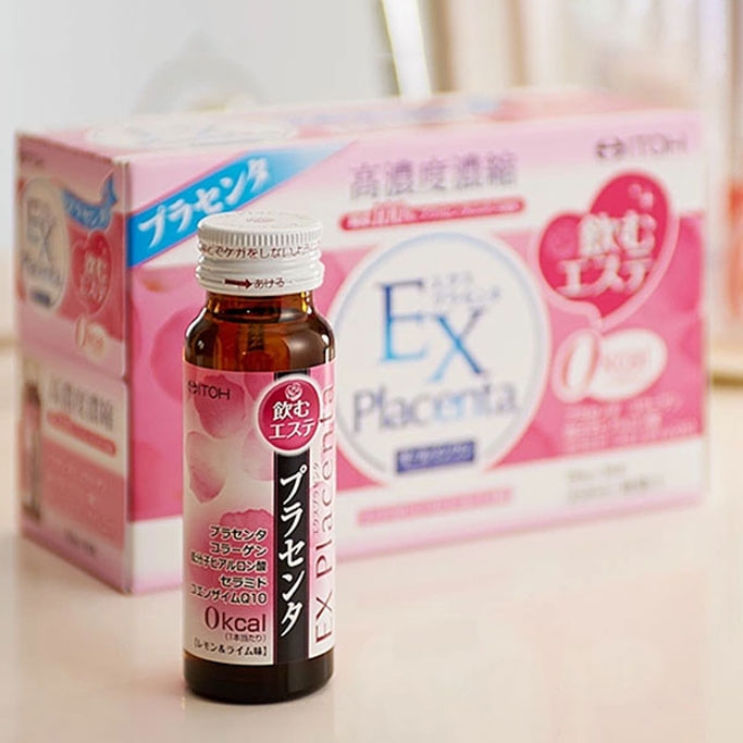 Ltoh EX Placenta - Combo 6 Hộp Nước Uống Tinh Chất Nhau Thai Cừu (Hộp 10 x 50ml)