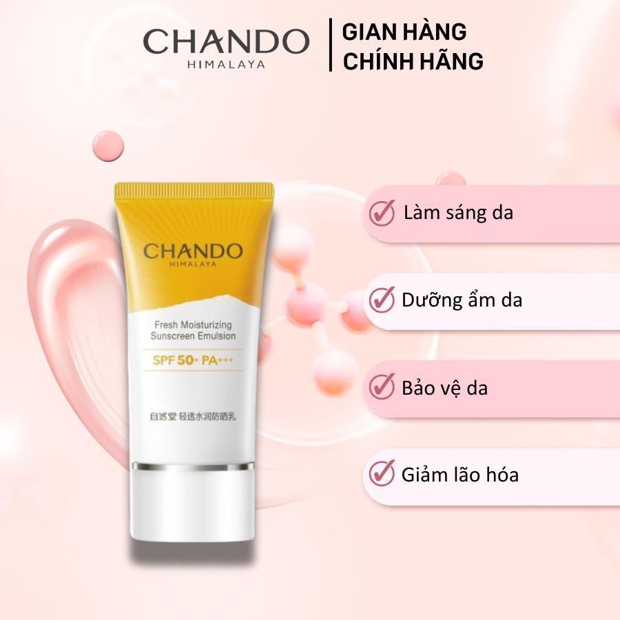 Chando Himalaya - Sữa Chống Nắng Chứa Niacinamide Hỗ Trợ Dưỡng Trắng 40ml