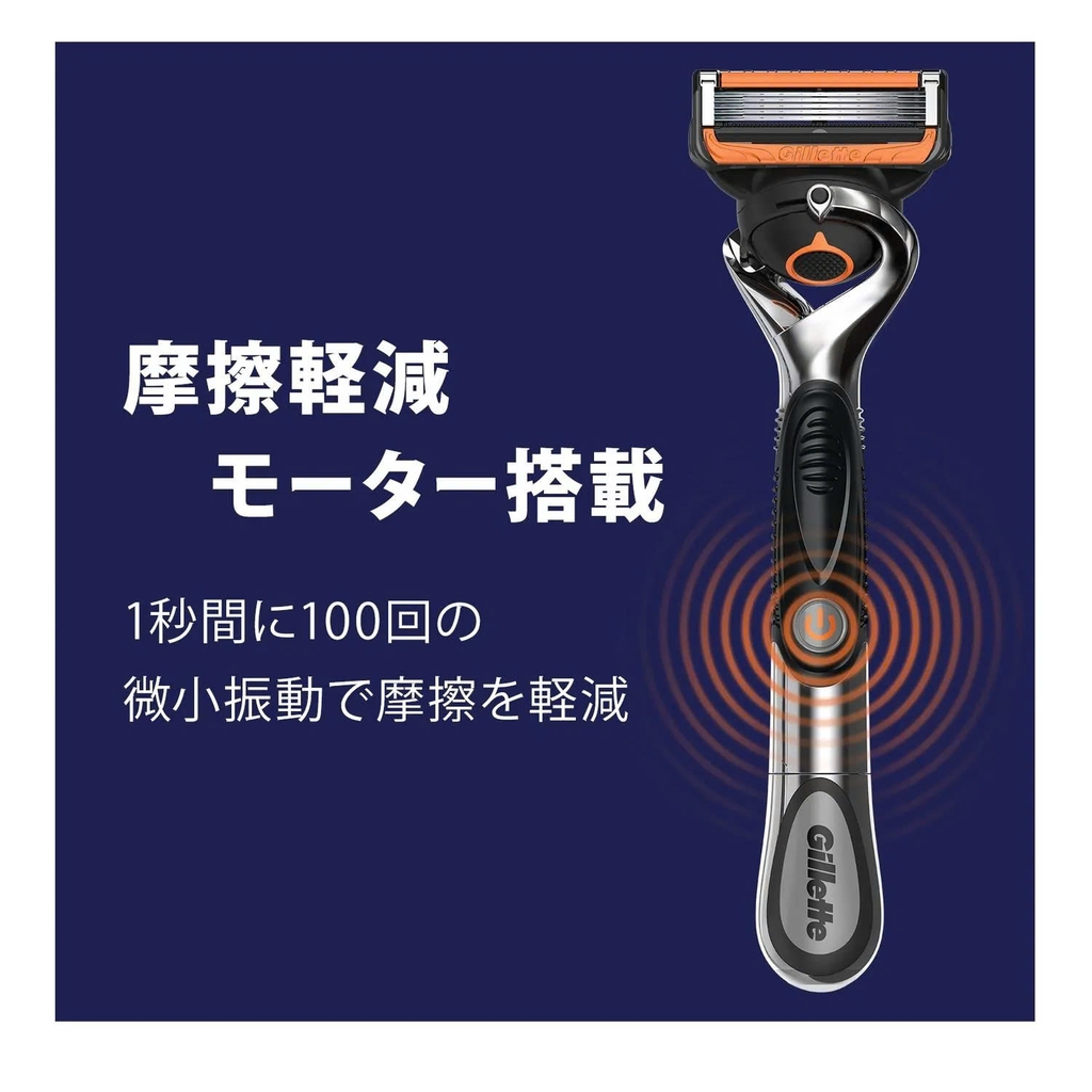 Gillette Fusion - Set Dao cạo râu Gillette Fusion 5 lưỡi kép (1 thân + 6 đầu thay) Mẫu 1