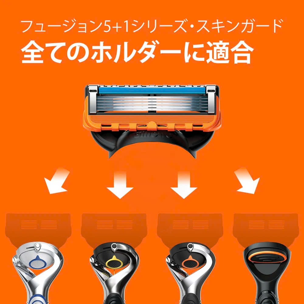 Gillette Fusion - Set Dao Cạo Râu Gillette Fushion 5 Lưỡi Kép (1 Thân + 2 Đầu Thay) Mẫu 3