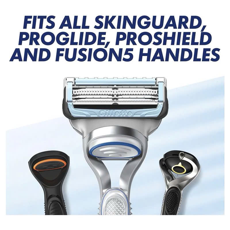 Gillette - Dao Cạo Râu Gillette Skinguard Nhật Bản 5+1 Lưỡi Kép (1 Thân, 2 Lưỡi)