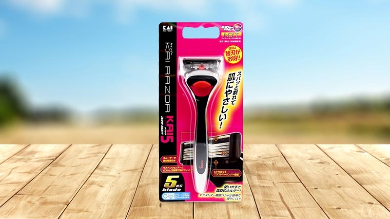 KAI_Dao cạo râu 5 lưỡi kép KAI - Hàng Nhật nội địa