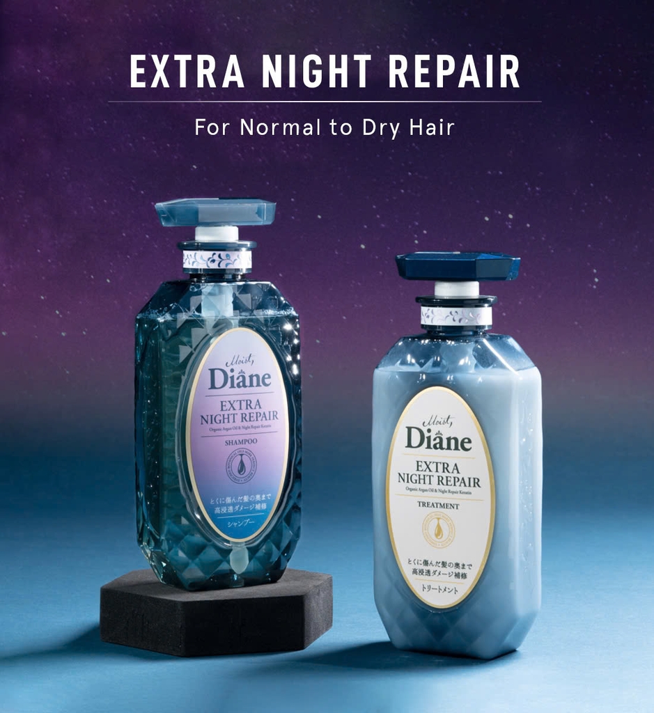 Moist Diane - Dầu Gội Tăng Cường Dưỡng Chất Ban Đêm Moist Diane Extra Night Repair 450ml