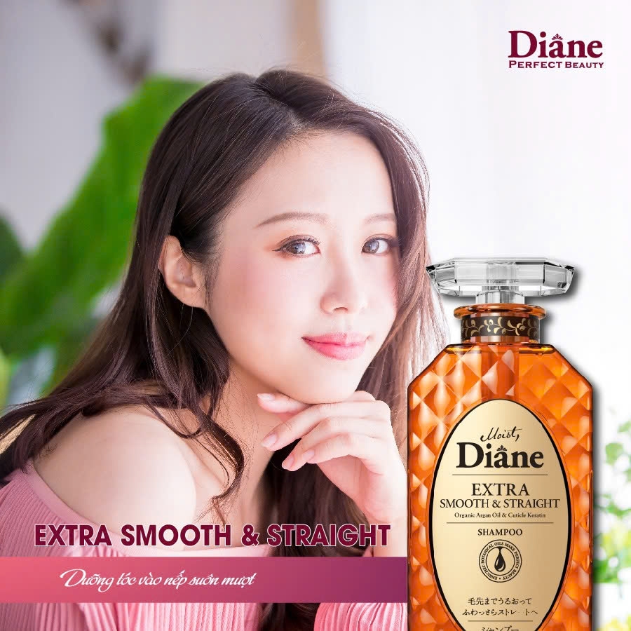 Moist Diane - Dầu Gội Vào Nếp Thẳng Mượt Moist Diane Extra Smooth & Straight (450ml)