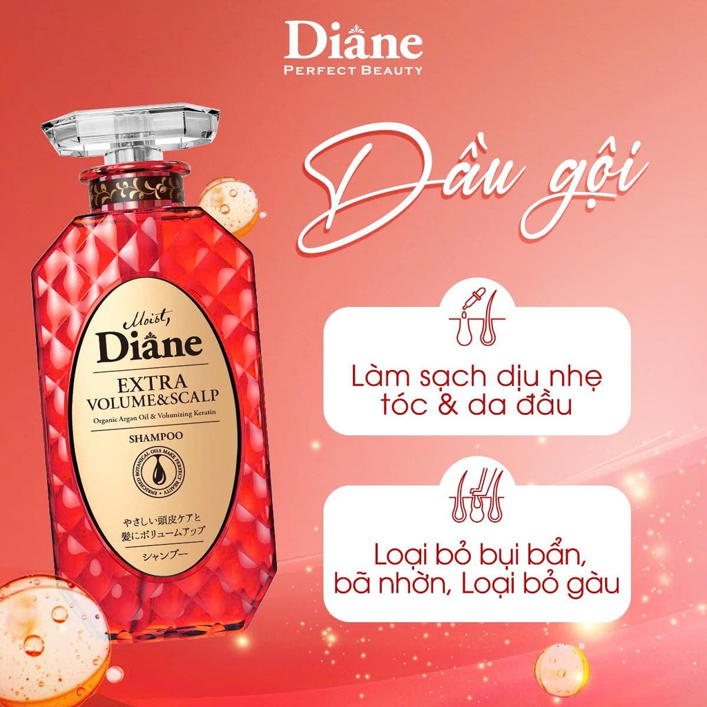 Moist Diane - Dầu Gội Đầu Chống Rụng Và Làm Phồng Tóc Moist Diane Extra Volume & Scalp 450ml