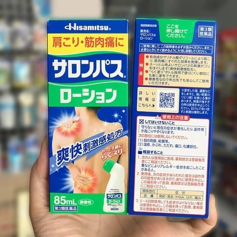 HISAMITSU - Lăn Xoa Bóp Giảm Đau Salonpas 85ml Nhật Bản