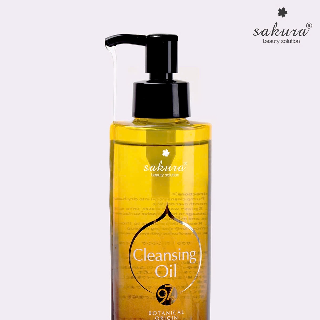 Sakura Beauty Cleansing Oil - Dầu Tẩy Trang 97% Thiên Nhiên 150ml Nhật Bản