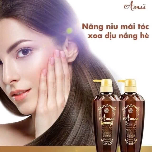 Asmaa - Dầu Xả Hữu Cơ Phục Hồi Tóc Hư Tổn Asmaa Organic Argan Oil 500ml