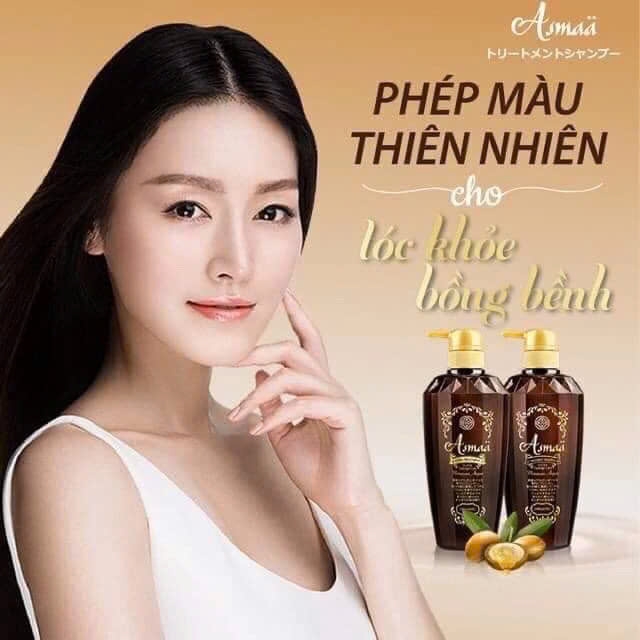Asmaa - Dầu Xả Hữu Cơ Phục Hồi Tóc Hư Tổn Asmaa Organic Argan Oil 500ml