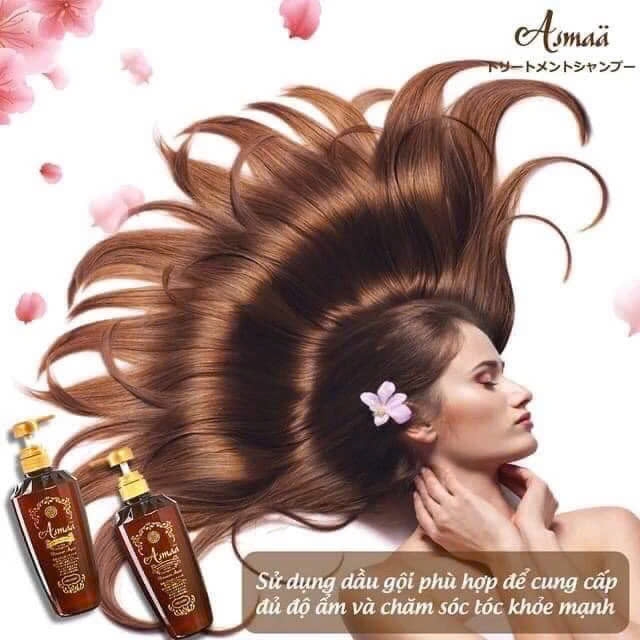 Asmaa - Dầu Xả Hữu Cơ Phục Hồi Tóc Hư Tổn Asmaa Organic Argan Oil 500ml