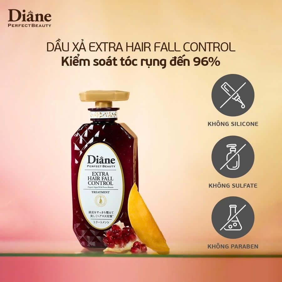 Moist Diane - Dầu Xả Kiểm Soát Tóc Yếu, Rụng, Nhiều Gàu Moist Diane Extra Hair Fall Control (450ml)