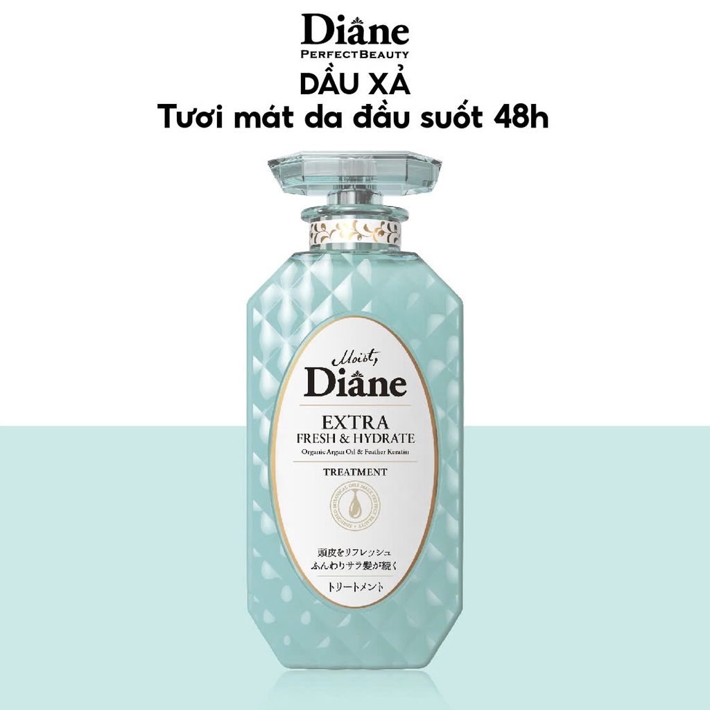 Moist Diane - Dầu Xả Kiểm Soát Dầu Moist Diane Extra Fresh & Hydrate 450ml