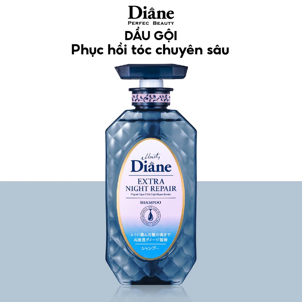 Moist Diane - Dầu Gội Tăng Cường Dưỡng Chất Ban Đêm Moist Diane Extra Night Repair 450ml