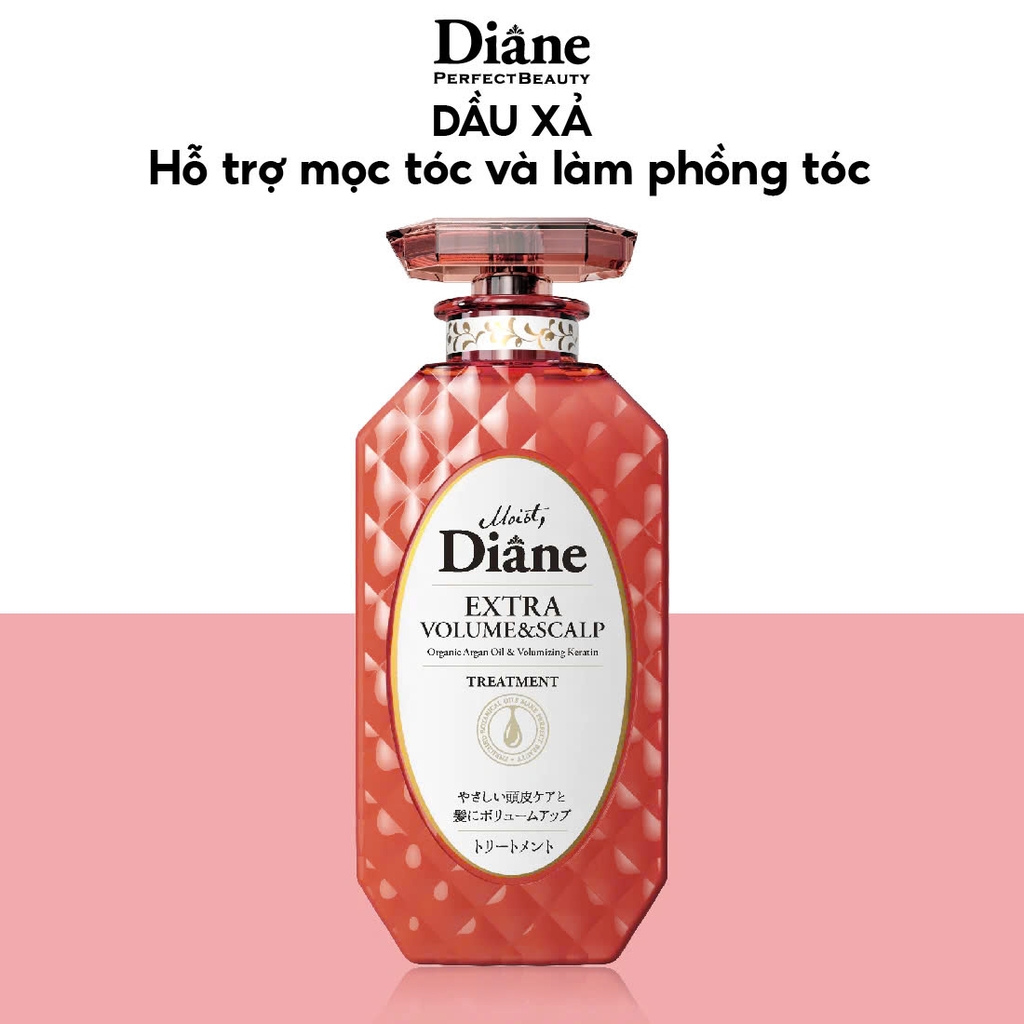 Moist Diane - Dầu Xả Đầu Chống Rụng Và Làm Phồng Tóc Moist Diane Extra Volume & Scalp 450ml