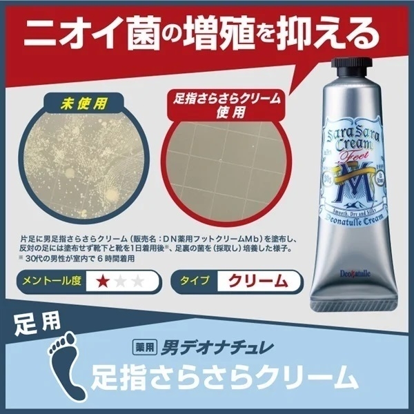 Deonatulle - Gel Khử Mồ Hôi Chân Cho Nam