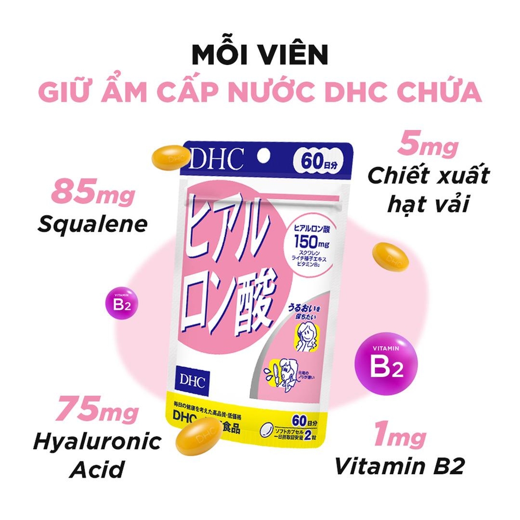 DHC - Viên Uống Cấp Nước DHC 150mg Hyaluronic Acid 20 Ngày ( 40 Viên)