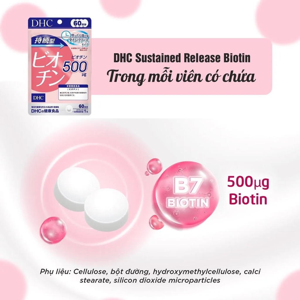 DHC - Viên Uống DHC Biotin Ngăn Rụng Tóc 60 Ngày