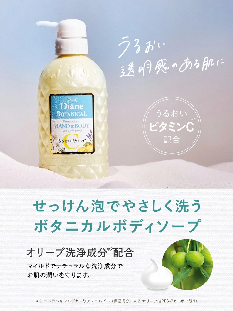Diane - Sữa Tắm Tinh Dầu Moist Diane Botanical Refresh & Moist Body Soap Hương Trái Cây 500ml