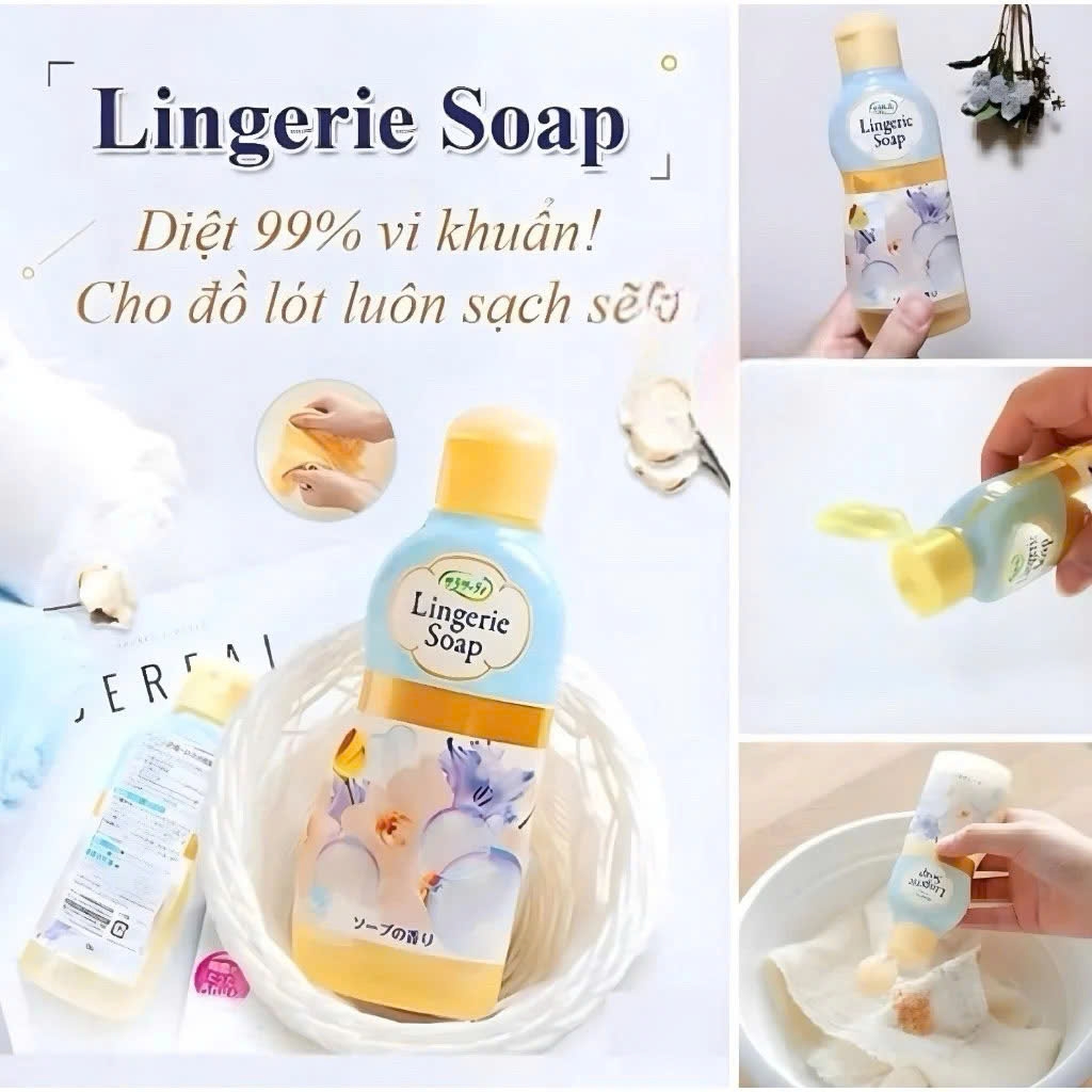 Kobayashi - Dung Dịch Giặt Đồ Lót Khử Khuẩn Lingerie Soap Kobayashi 120ml Nhật Bản