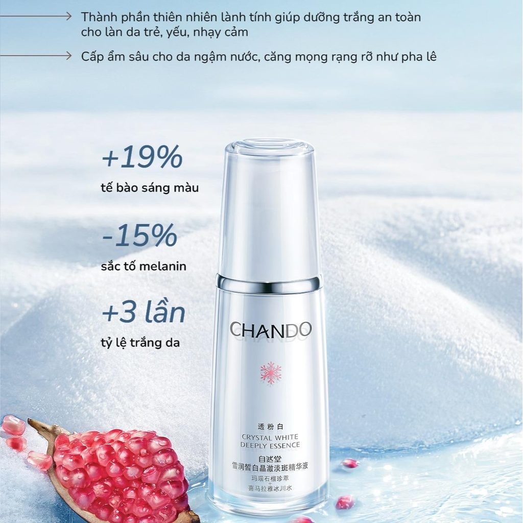 Chando Himalaya - Bộ Đôi Dung Dịch & Kem Dưỡng Mờ Thâm Nám, Hỗ Trợ Dưỡng Trắng