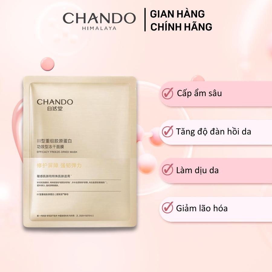 Chando Himalaya - Mặt Nạ Khô Collagen (1 Gói 5 Cái)