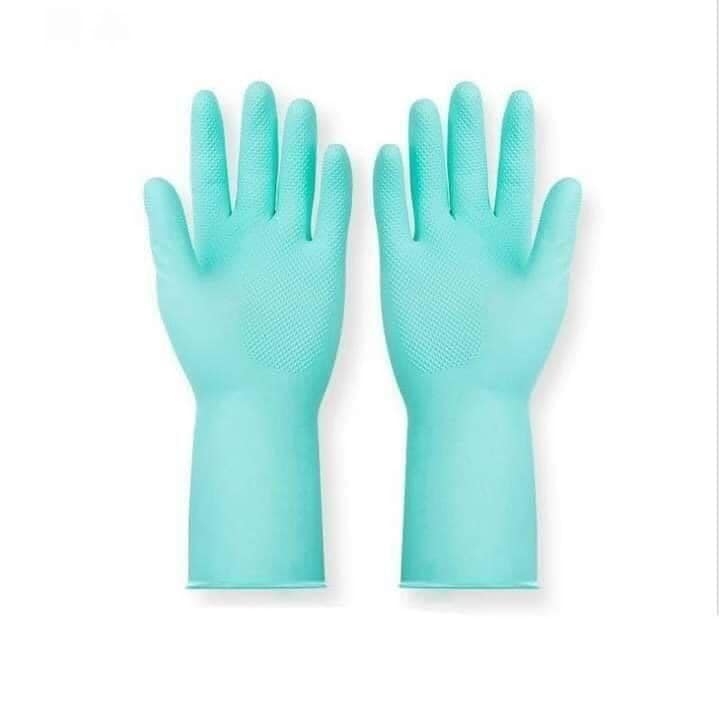 OKAMOTO_Găng tay từ cao su thiên nhiên Okamoto màu xanh size M