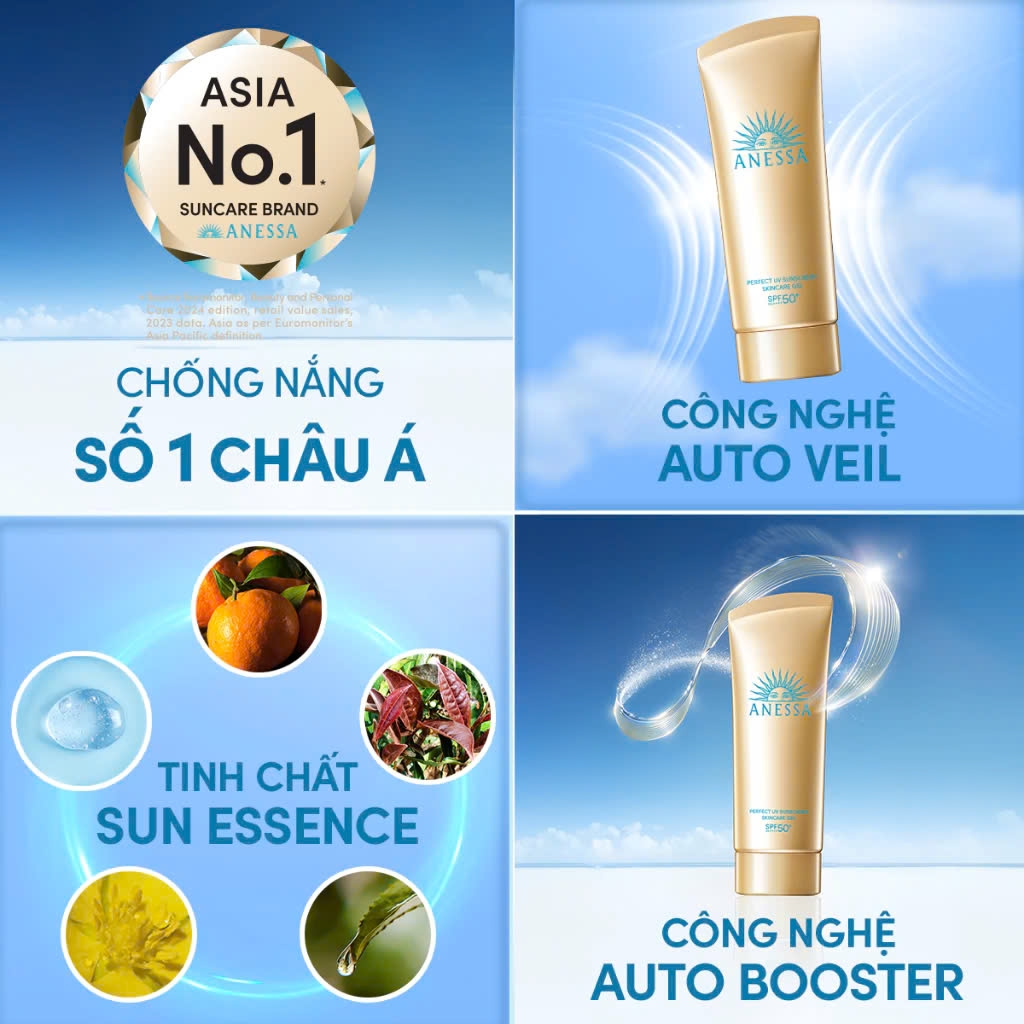 Anessa Shiseido - Gel Chống Nắng Bảo Vệ Hoàn Hảo Anessa Shiseido SPF 50+ PA++++ (90g)